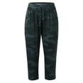 thumbnail image 5 of Endives Womens Casual Pants Plus Size Casual Elastic Waist Loose Fit Linen Pant Women With Pockets Activewear S-6XL Camouflage, 5 of 6