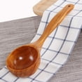 thumbnail image 6 of LABSERRON 1Pc Kitchen Ladle Spoon Anti-cracking Bamboo Soup Scoop for Family Restaurants 12.6In, 6 of 8