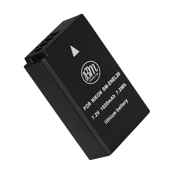 BM Premium EN-EL20, EN-EL20A Battery for Nikon Coolpix P950, P1000, DL24-500, Coolpix A, 1 J1, 1 J2, 1 J3, 1 S1, 1 V3 Digital Cameras