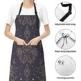 thumbnail image 4 of Kdxio Golden Bumblebee Apron with Pockets Adjustable Kitchen Aprons for Men Women Waterproof Aprons for Cooking,Drawing,Crafting, Baking Household Cleaning, 4 of 5