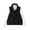 Black 01, variant on Women Vests Winter Lightweight Down Vest Solid Color Stand Collar Warm Jacket Sleeveless Casual Puffer Coats Khaki XL
