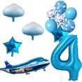 thumbnail image 1 of Set de globos aeroplanos MPRVAKYF para decoración de fiestas, 31 pulgadas, azul, 1 of 2