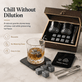 thumbnail image 3 of Kabuer Whiskey Glass Set of 2, Crystal Glasses with Chilling Stones, Perfect Wedding Gift for Couples, 3 of 6