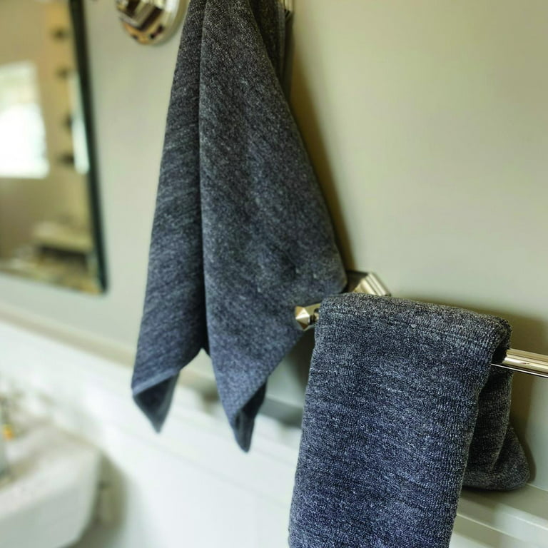 Hand Towels, Set of 2 - Charcoal Gray  Bamboo hand towel, Hand towels,  Bamboo towels