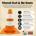 thumbnail image 2 of Nicky Bigs Novelties Adult Orange Traffic Cone Hat - Road Construction Cones Hat - Funny Unisex Halloween Costume Accessory Headwear, 2 of 8