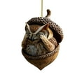 thumbnail image 3 of CoreLiving Forest Animal Acorn Ornaments, Acorn Dreams Christmas Tree Ornaments Set, Cozy Rustic Woodland Animal Decor for Holiday Home Gifting, Cute 2D Flat Acrylic Pine Cone Decorations, 3 of 8