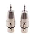 thumbnail image 2 of 2Pcs Mini 3.5mm a XLR Conector de adaptador de micrófono de para micrófono estéreo Baoblaze aux a xlr hembra, 2 of 7