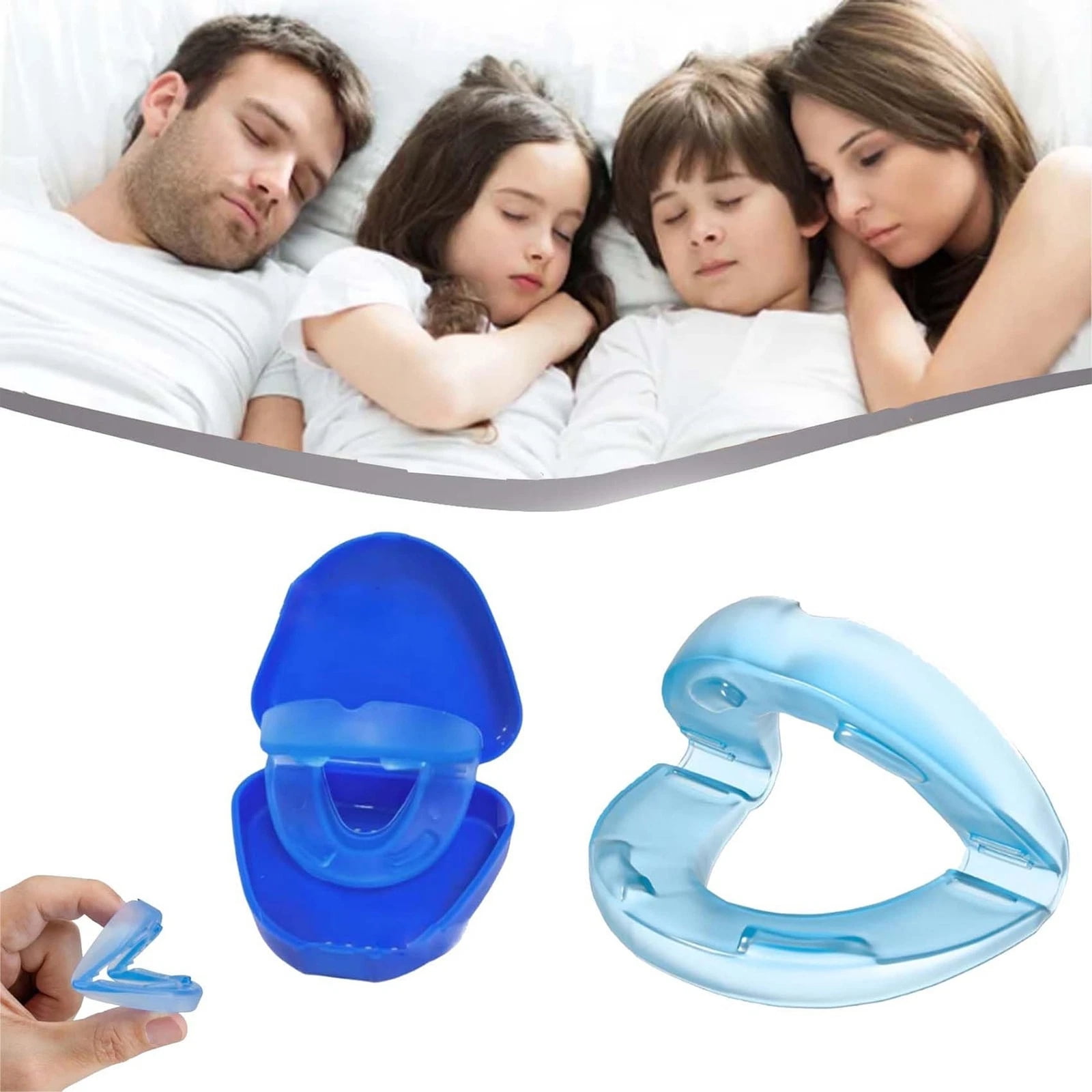 Anti Snoring Mouthpieces Reduce Snoring Aid for Comfort, Easy Breathing,4PC
