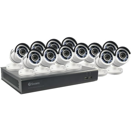 - Swann SWDVK-1645912-US 16-Channel 4595 Series 1080p DVR With 2TB HD & 12 Bullet Cameras