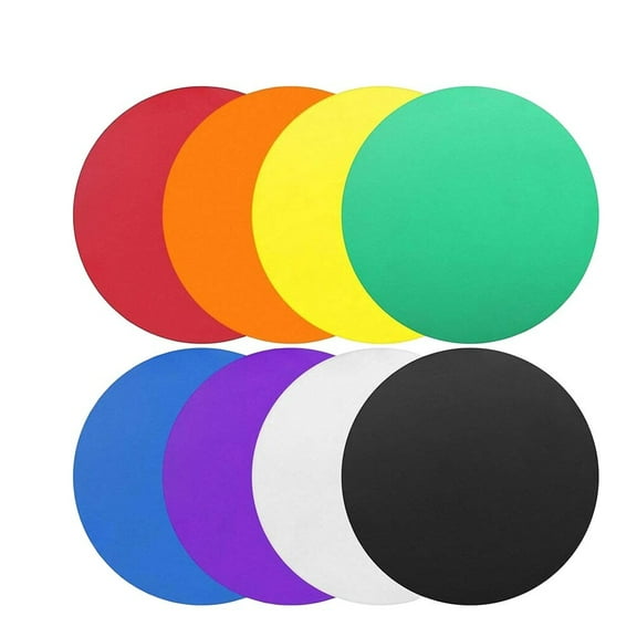 ORDDIART Heat Proof Mat Kitchen Tool 12 Pcs Multi-color Silicone Jar Gripper Pads Round Shape