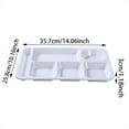 thumbnail image 2 of LPSSTORE Heat Imitation Porcelain Compartment Fast Food Trays Specifically Designed for School and Unit Canteens Commercial Grade Tableware, 2 of 3