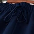 thumbnail image 3 of The Breeze Pant: Plus Size Wide-Leg Trousers with Adjustable Waist & All-Day Airflow Navy Blue，5XL, 3 of 5