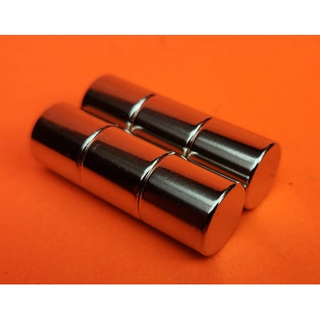 Neodymium Disc Magnets – 6 Pack of 1/2" x 1/2" (12.7 mm) Rare Earth Magnets for Mounting, Fastening, and Display Uses