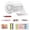 E - One Size, variant on WD-Forest 2in Glitter Nano Tape DIY Kit Double-Sided Bubble Tape Set with Beads & Glitter Sensory Stress Relief Craft for All Ages