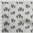 thumbnail image 4 of Soimoi Animals Print, Silk Fabric, Decor Sewing Fabric by The Yard 42 Inch Wide,Decorative Fabric for Shirts Suits Ties, Light Gray, 4 of 5