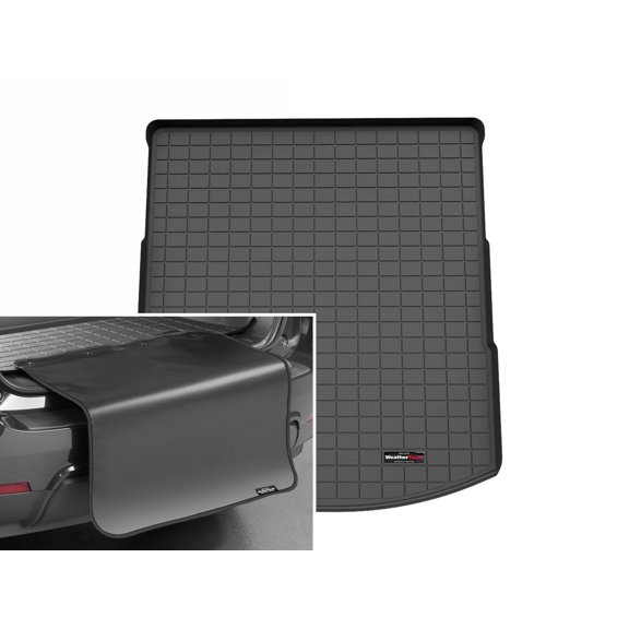 WeatherTech Cargo Trunk Liner with Bumper Protector compatible with Mazda CX-70, CX-70 PHEV - Behind 2nd Row w/ Bumper Protector, Black