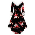 thumbnail image 3 of TAIAOJING Women's Autumn Long Sleeve Dresses Printed Tunic Partychristmas Dress, 3 of 4