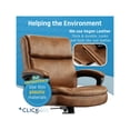 thumbnail image 6 of Click365 Transform 2.0 Ergonomic Mid Back Desk Chair Bonded Leather Cognac, 6 of 8