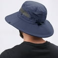 thumbnail image 5 of HARGLESMAN Men Sun Hat Sun Protection Wide Brim Bucket Hat Waterproof Foldable Boonie Hat, 5 of 8