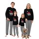 thumbnail image 1 of Pijamas navideños para toda la familia: camisetas de manga larga con estampado de gorro de Papá Noel y pantalones a rayas. Ropa de dormir navideña., 1 of 2