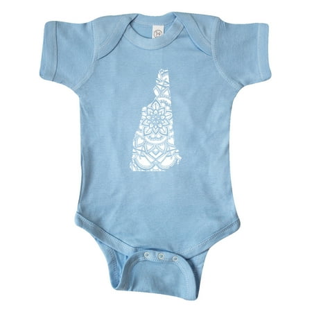 

Inktastic New Hampshire Silhouette Mandala Gift Baby Boy or Baby Girl Bodysuit