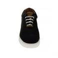 thumbnail image 4 of Sail Men'S Canvas Sneakers Featuring Lace Up Vamp, Black, 8.5, 4 of 5