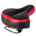 thumbnail image 4 of Comfort Bike Seat for Women Men TeqHome Bicycle Saddle Replacement with Dual Shock Absorbing Springs Reflective Strip Universal fit for Bike Standard Seat Black Red, 4 of 12