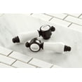 thumbnail image 4 of Kingston Brass KS1235BPLBS Mono Deck Mount Kitchen Faucet with Brass Sprayer, Oil Rubbed Bronze, 4 of 5
