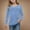 Light Blue, variant on WERYOUNG Girls Pleated Front Long Sleeve Shirts Kids Puffed Soft Cute Casual Crewneck T-Shirt Tshirts Tee Tops Tops For Toddler, 7-8 Years