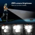 thumbnail image 3 of Luz para correr, luz LED para el pecho para correr recargable por USB, luz para correr con indicadores de seguridad y tiras de luz, lámpara para el pecho para trotar, caminar, deportes al aire libre, 3 of 5
