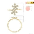 thumbnail image 5 of ANGARA Natural Diamond Five Petal Flower Fashion Ring in 14K Yellow Gold for Women (Size-2.2mm| Color-K| Clarity-I3) | April Birthstone, Anniversary, Jewelry Gift for Women | Natural Diamond Ring, 5 of 9