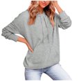 thumbnail image 1 of Mujeres Otoño Invierno Suelto Festvial Impresión Cuello en V Manga larga Sudadera con capucha Tops Jersey Blusa Fridja fhghd2828, 1 of 8
