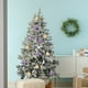 thumbnail image 5 of Set de 12 adornos navideños cubiertos de terciopelo | Bolas decorativas de plástico a prueba de fracturas de 6 cm | Decoraciones multicolores para árboles navideños | Decoración ligera y elegante, 5 of 6