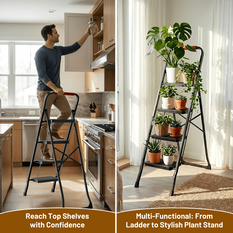 Lafati 4-Step Folding Ladder, 330 Lb Capacity photo 6