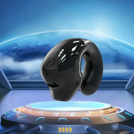 Naxoaeo Wireless Earbuds - Open Ear Clip on Headphones with Earhooks - Waterproof Bluetooth 5.3 Ear Buds Cycling Earpiece Noise Canceling Sports Earphones