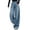 Blue, variant on Women’S High Waisted Starry Rhinestone Wide Leg Jeans, Vintage Loose Fit Casual Trousers, Soft Denim Spring Fall Fashion Pants, 1 Piece, Sizes S Through XXL