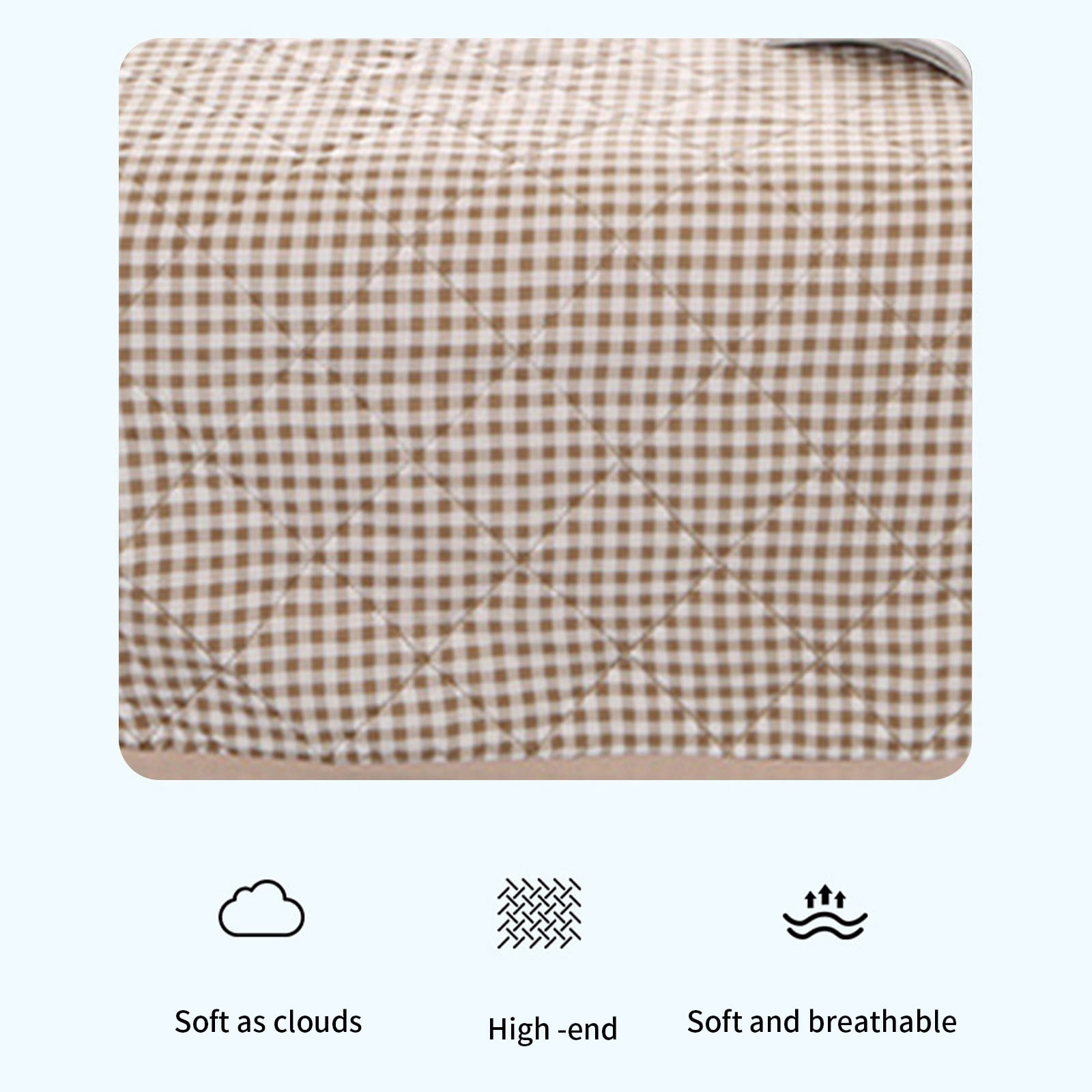 Qocolhg Quilt Queen Size - Summer Conditioning Quilt, Oversized Bedding Soft Coverlet Quilts Queen Size, Naked Sleeping Skin-friendly Washed Cotton Refrigerated Comforter for All Season(79 x 59 in)