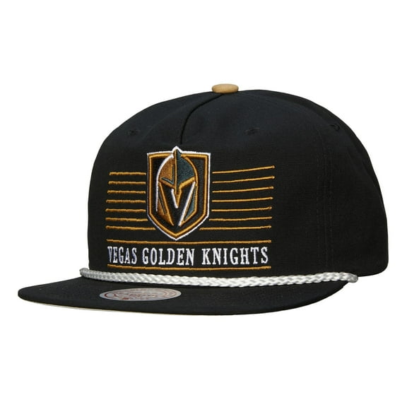 Men's Mitchell & Ness Black Vegas Golden Knights Ascend Deadstock Snapback Hat