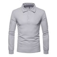 thumbnail image 2 of Playera Tipo Polo Con Licra Slim Fit Moda Manga Larga 2112 G, 2 of 7