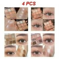 thumbnail image 1 of 2/3/4PCS Eyes Makeup  Eye Shadow 9 Colors Beauty Eyeshadow Palette Waterproof Nine Color Eye Shadow Plate, 1 of 5