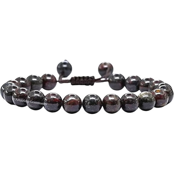Iron Tiger Eye Crystal Bracelet - 8mm Beaded Bracelet and Healing Stones