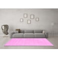 thumbnail image 3 of Ahgly Company Indoor Round Solid Pink Modern Area Rugs, 7' Round, 3 of 4