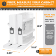 thumbnail image 3 of Cabinet Caddy SNAP! Spice Rack Organizer for Kitchen Cabinet, Medicine Cabinet, Adjustable Shelves, 3 of 10
