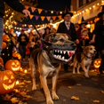 thumbnail image 4 of Dog Muzzle for Halloween,Hilarious Costume with Large Teeth For Halloween Party Cosplay Dogs Pet Lifelike Teeth Mask with Adjustable Straps, 4 of 4