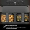 thumbnail image 5 of Instant Vortex Plus 8 qt 2-Basket Air Fryer Oven, Black - ClearCook Windows, Digital Touchscreen, 5 of 9