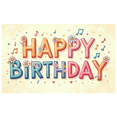 thumbnail image 1 of Colorful Floral Themed Happy Birthday Banner Background Backdrop Party Decors Photography Props for Birthday Party Celebration Family Gathering and Photo Booth, 1 of 3
