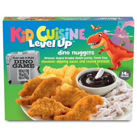 Kid Cuisine Level Up Dino Chicken Nuggets, Frozen Meal, 9.7 oz
