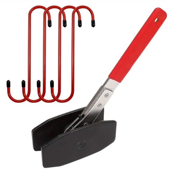 360° Brake Caliper Press Tool - 4-in-1 Universal Disc Brake Compression Tool, 4 Caliper Hangers, Ratchet Piston Spreader for Single/Twin/Quad Pistons