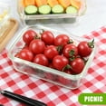 thumbnail image 6 of GARITIN Glass Food Storage Containers with Lids, 7 Pack Airtight Meal Prep Containers Glass, Tupperware Set, Microwave/Oven/Freezer/Dishwasher Safe Lunch Box Containers, 6 of 6