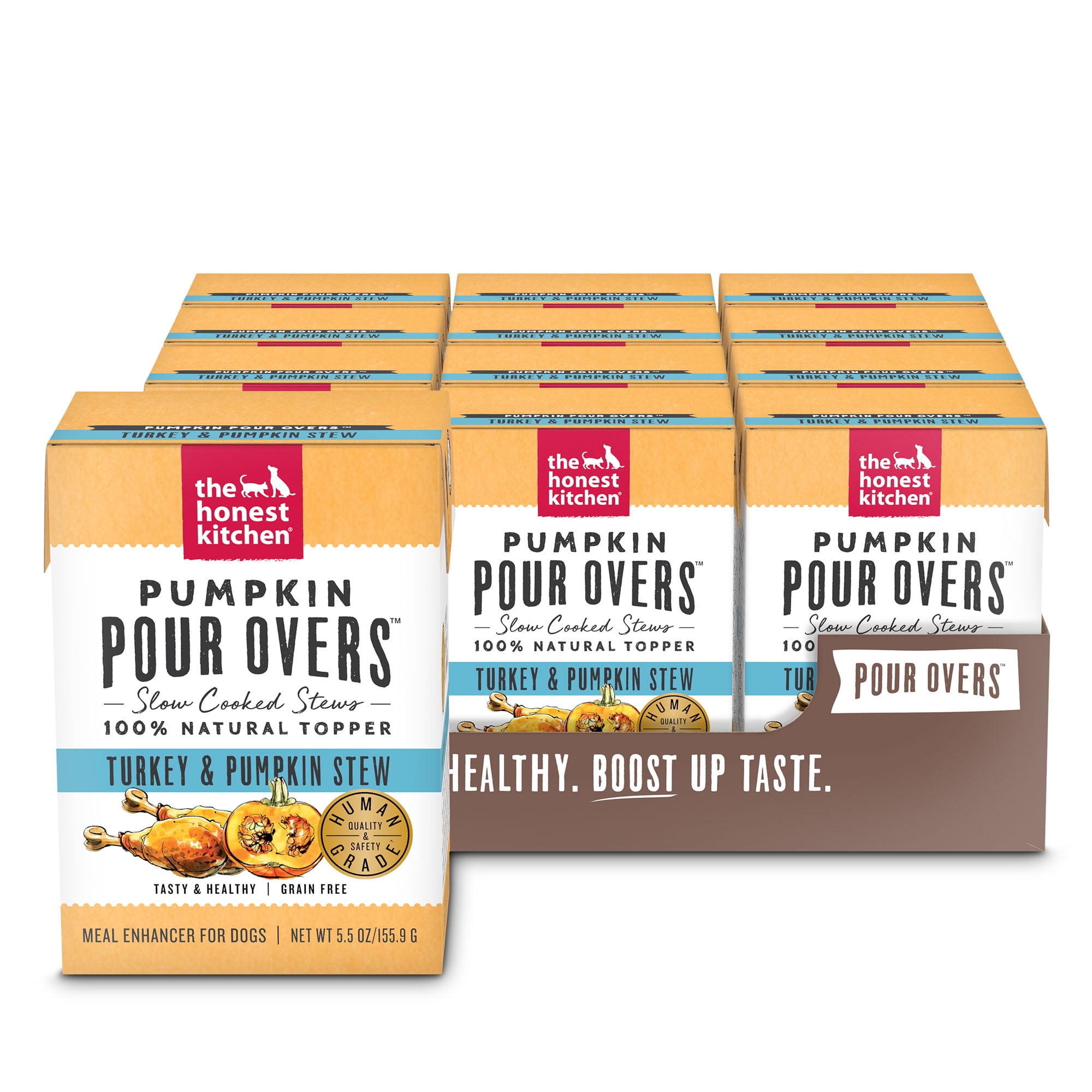 The Honest Kitchen Pumpkin POUR OVERS Turkey & Pumpkin Stew, 5.5oz, Case of 12